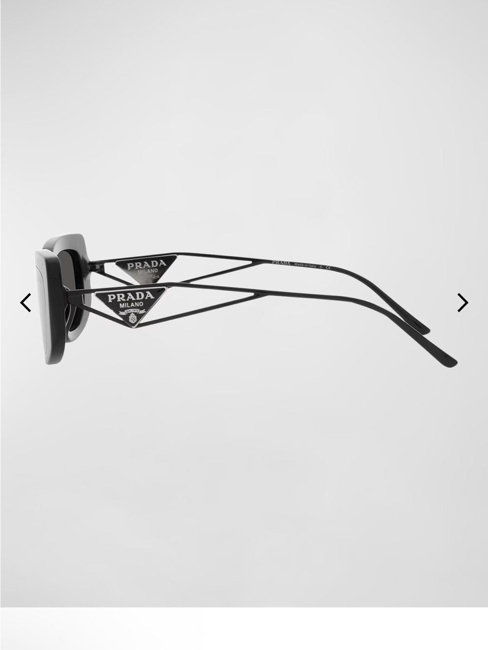 Triangle Logo Rectangle Acetate & Metal Sunglasses - Picture 2 of 6
